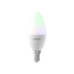 Calex Smart Tuya Wifi E14 Kronljus 5W 470lm - 822-840 Justerbar Vit | RGBW - Dimbar - Ersättare 40W