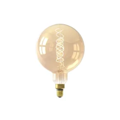 Calex XXL Mega Guld Globe LED E27 G200 Filament 3W 250lm- 822 Extra Varm Vit | Dimbar