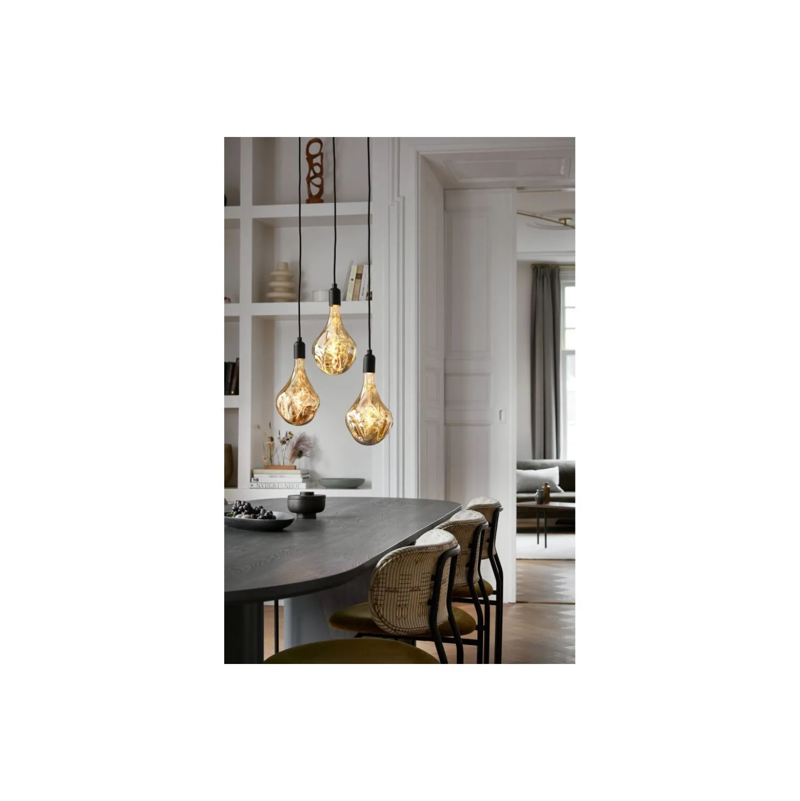 Calex XXL Organic Evo Champagne LED E27 Filament 6W 100lm- 818 Extra Varm Vit | Dimbar