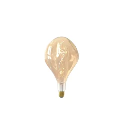 Calex XXL Organic Evo Guld LED E27 Filament 6W 300lm- 818 Extra Varm Vit | Dimbar