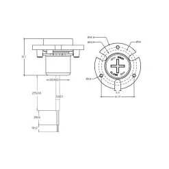 Cosmicnode Integrated PIR Sensor & Kontroller För Highbay