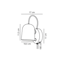 DFTP by Nordlux Angle Vägglampa Metall Svart | Passande för GU10