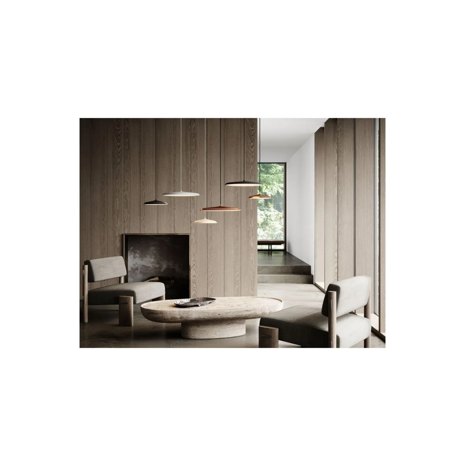 DFTP by Nordlux Artist 40 Pendellampa Metall Svart 25W 2300lm - 930 Varm Vit | Bästa Färgåtergivning - Dimbar