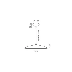 DFTP by Nordlux Artist 25 Pendellampa Metall Koppar 15W 1000lm - 930 Varm Vit | Bästa Färgåtergivning - Dimbar