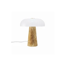 DFTP by Nordlux Bordslampa Glossy Marmor och Glas Beige | 220mm - Passande för 1x E14
