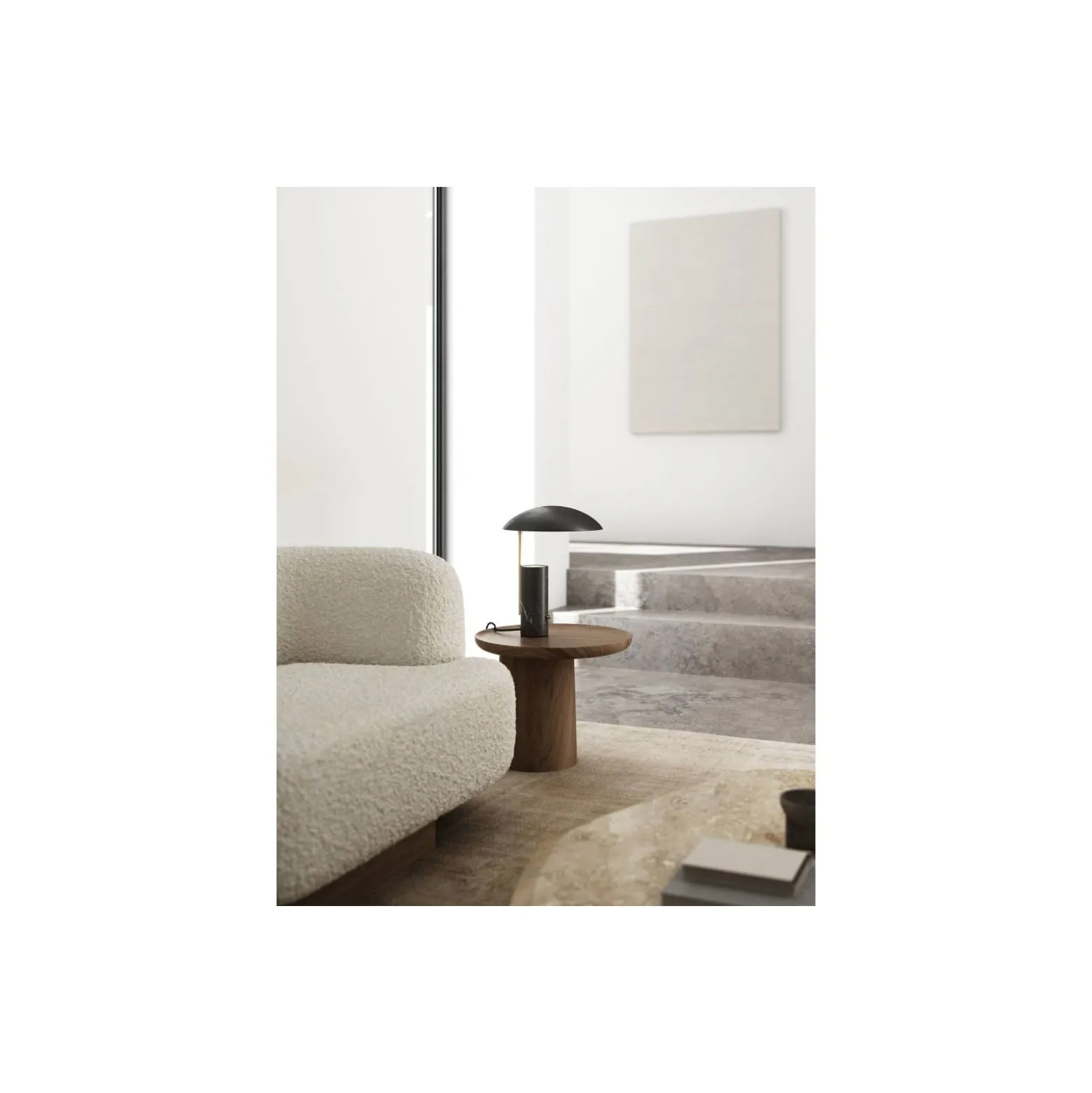 DFTP by Nordlux Bordslampa Mademoiselles Marmor och Metall Svart | Passande för 1x GU10