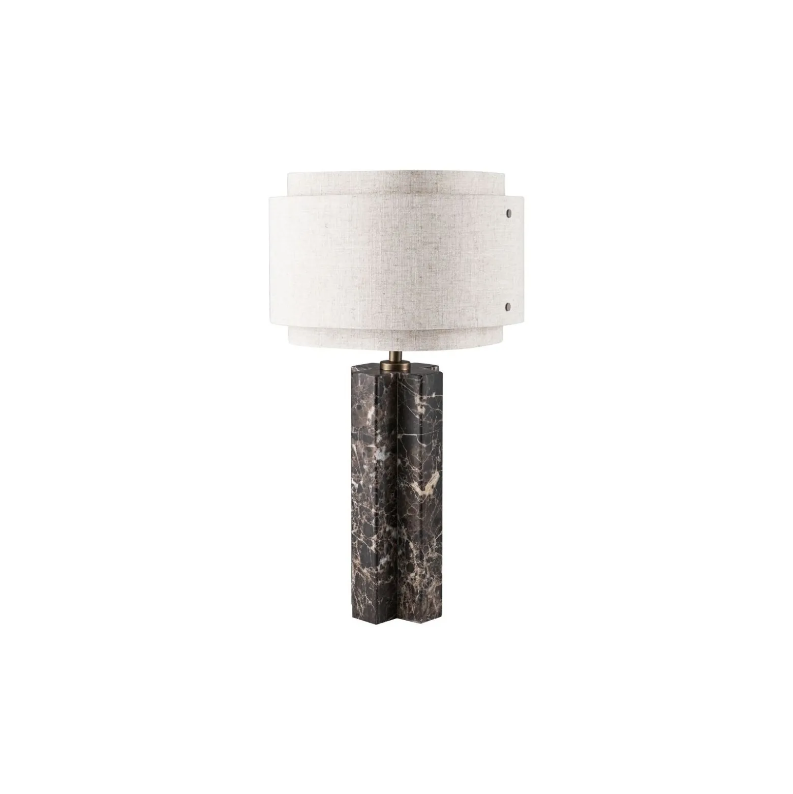 DFTP by Nordlux Bordslampa Takai Marmor och Textil Beige | Passande för 1x E27