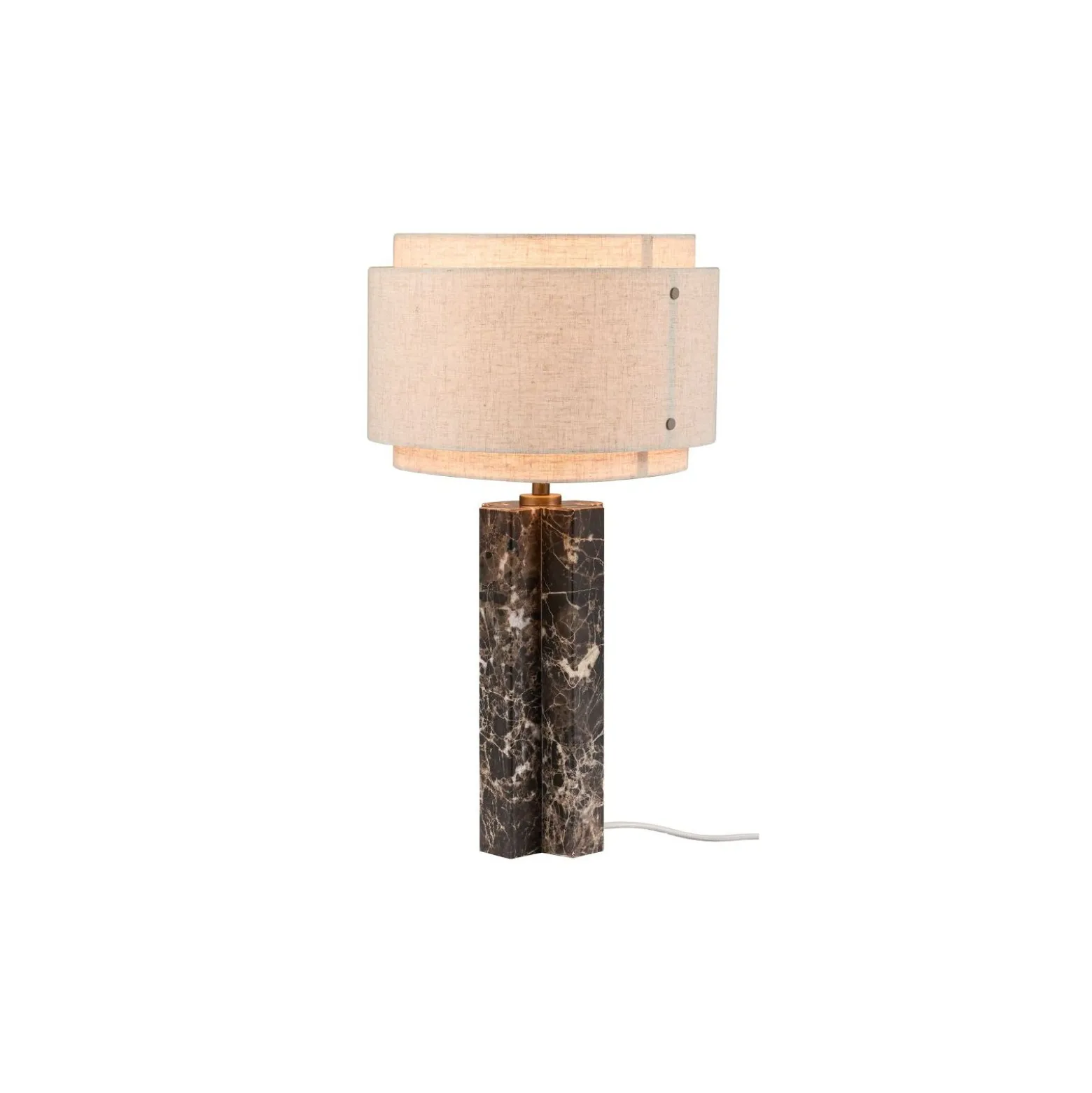 DFTP by Nordlux Bordslampa Takai Marmor och Textil Beige | Passande för 1x E27