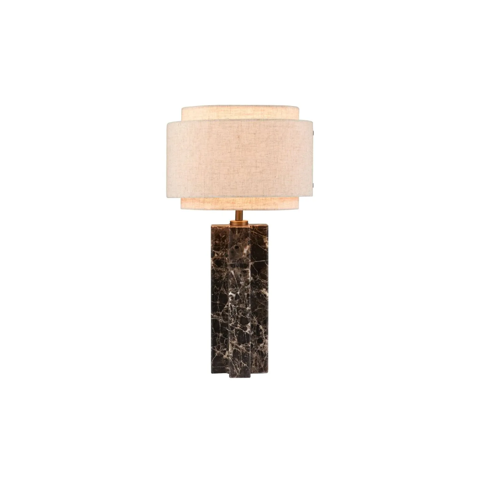 DFTP by Nordlux Bordslampa Takai Marmor och Textil Beige | Passande för 1x E27
