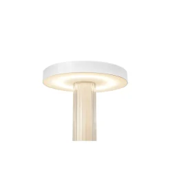 DFTP by Nordlux Bordslampa Trezzi Metall och Glas Vit 5W 225lm - 930 Varm Vit | Bästa Färgåtergivning - 3-Stegs Dimbar