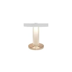 DFTP by Nordlux Bordslampa Trezzi Metall och Glas Vit 5W 225lm - 930 Varm Vit | Bästa Färgåtergivning - 3-Stegs Dimbar