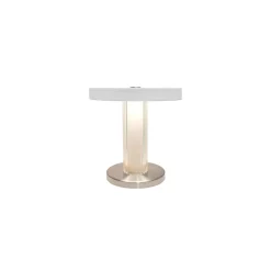 DFTP by Nordlux Bordslampa Trezzi Metall och Glas Vit 5W 225lm - 930 Varm Vit | Bästa Färgåtergivning - 3-Stegs Dimbar