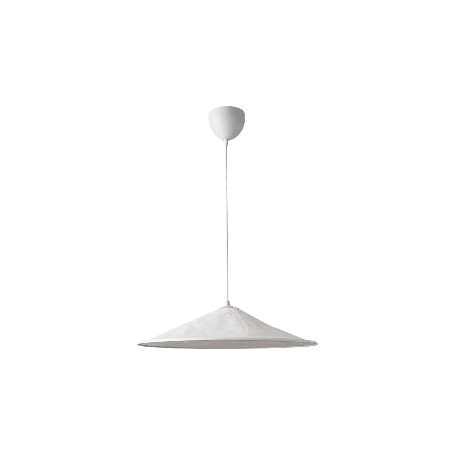DFTP by Nordlux Hill 55 Pendellampa Textil och Metall Vit | 550mm - Passande för 3x E14