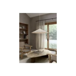 DFTP by Nordlux Hill 85 Pendellampa Textil och Metall Vit | Passande för 3x E27