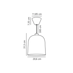 DFTP by Nordlux LED Pendellampa Angle Metall Vit | Passande för E27