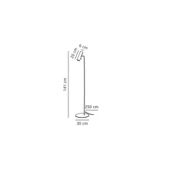 DFTP by Nordlux MIB 6 Golvlampa Metall Vit | Passande för GU10