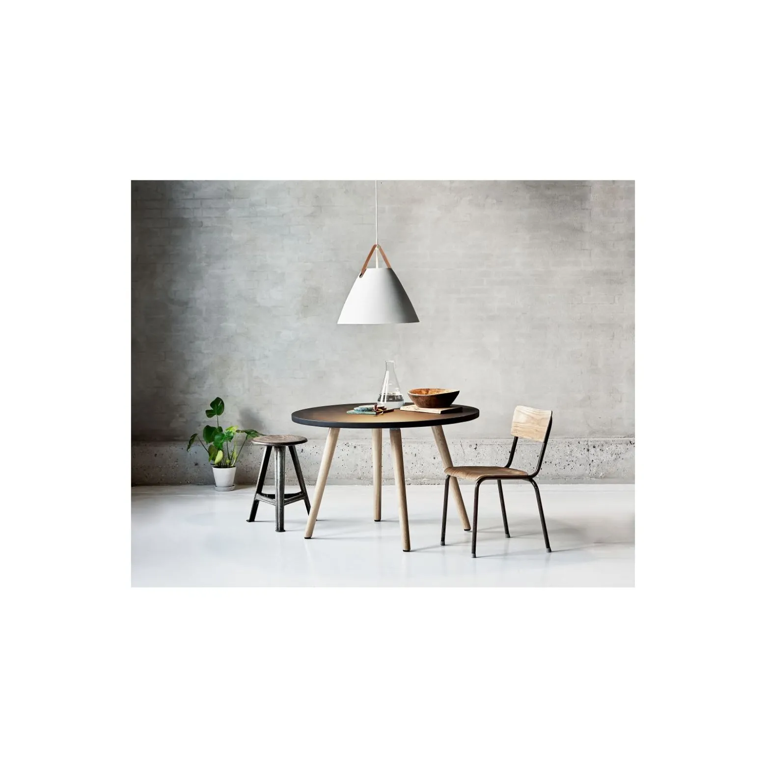 DFTP by Nordlux Pendellampa Strap 48 Vit - Metall | E27 Max 40W
