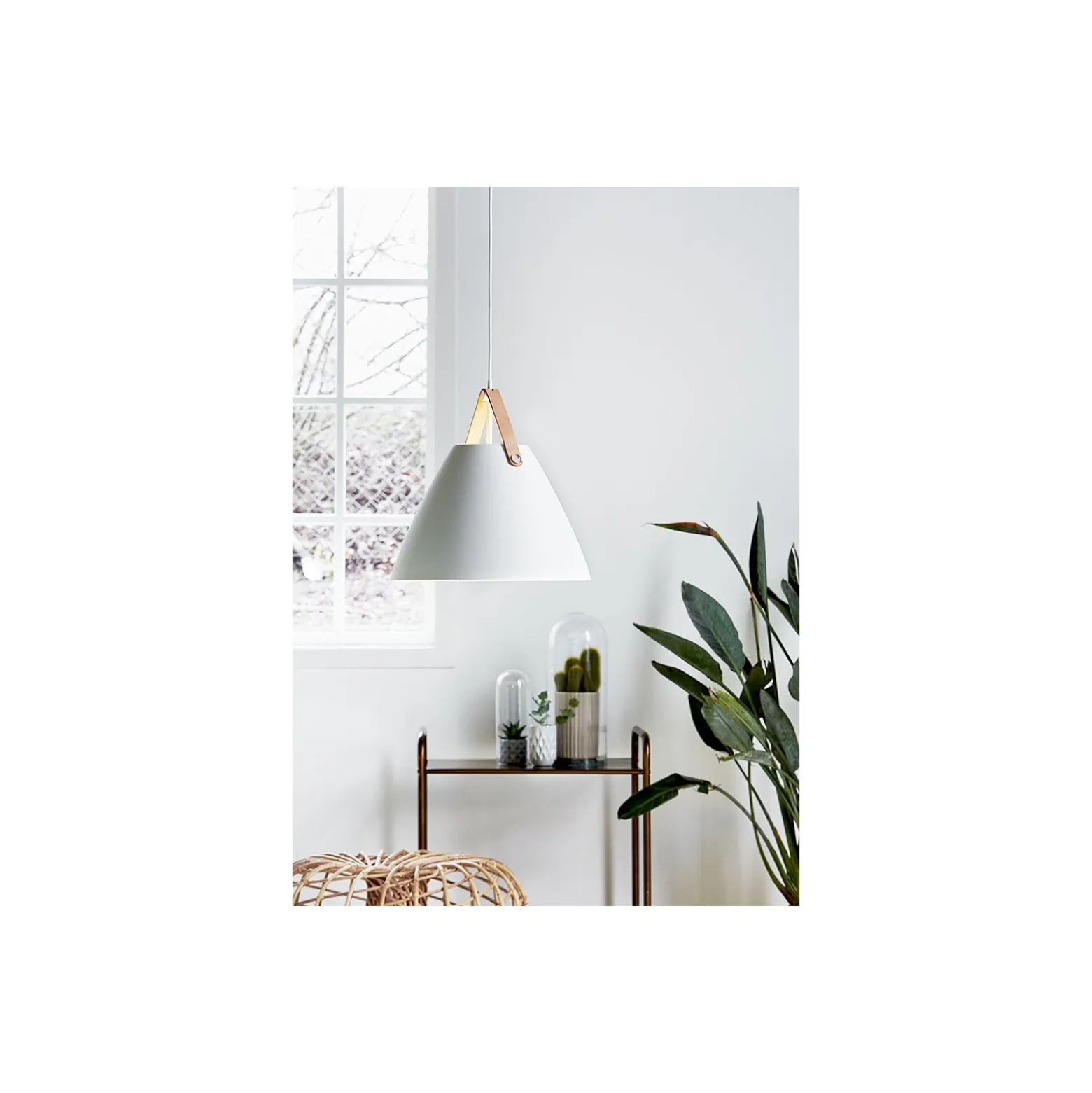 DFTP by Nordlux Pendellampa Strap 36 Vit - Metall | E27 Max 40W