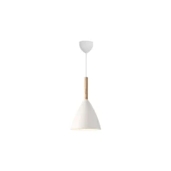 DFTP by Nordlux Pure 20 Pendellampa Metall och Trä Vit | Passande för E27