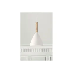 DFTP by Nordlux Pure 20 Pendellampa Metall och Trä Vit | Passande för E27
