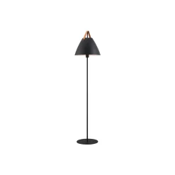 DFTP by Nordlux Strap Golvlampa Metall och Leather Svart | Passande för E27
