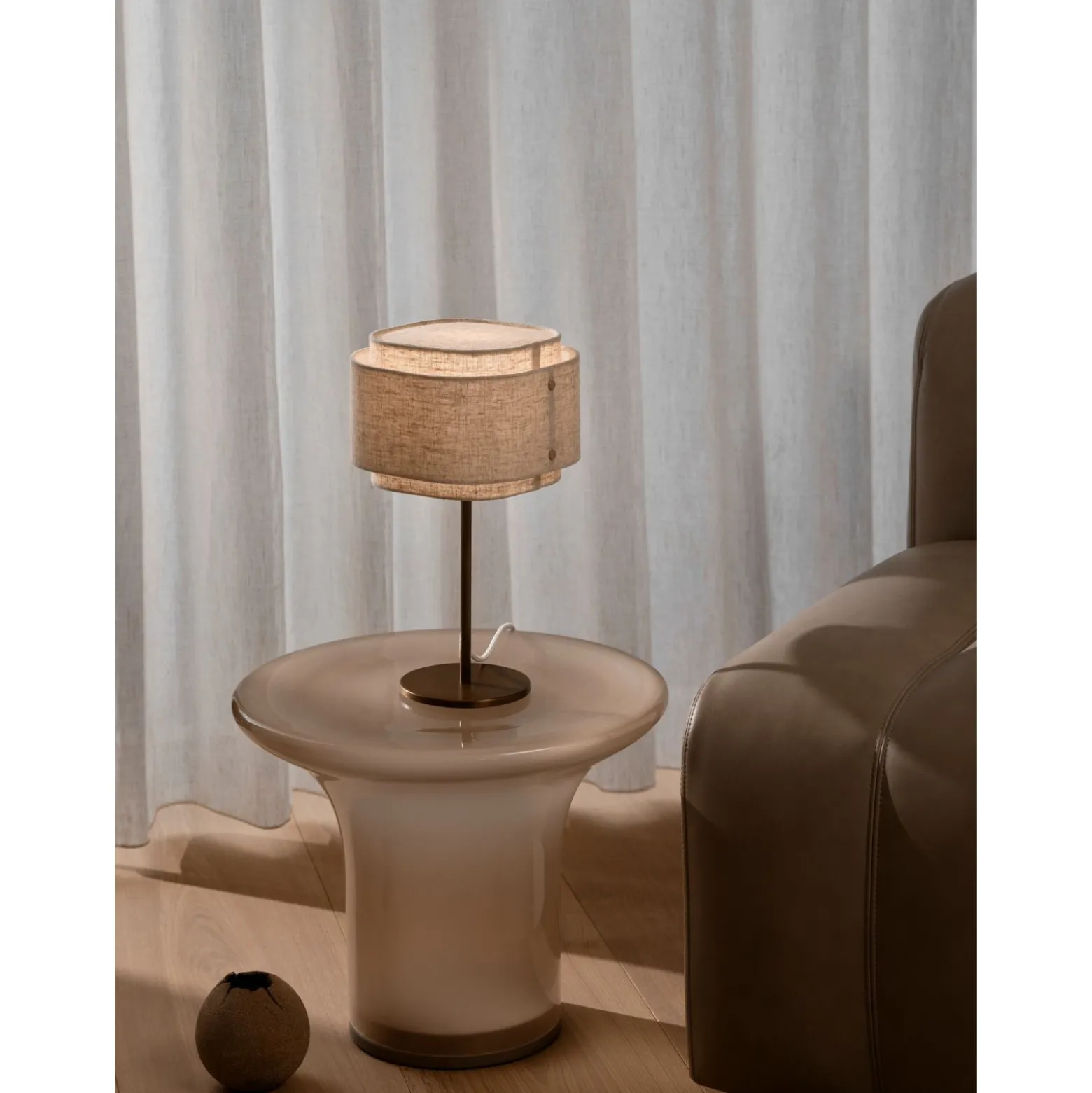 DFTP by Nordlux Takai Bordslampa Beige | Passande för E27
