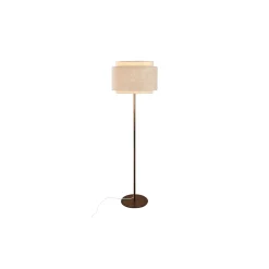 DFTP by Nordlux Takai Golvlampa Metall och Textil Beige | Passande för E27