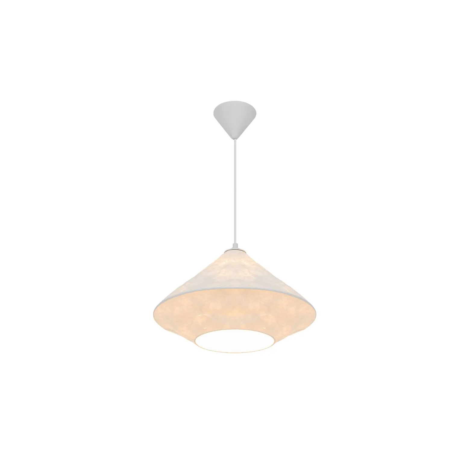 D'Lite Pendellampa Groede Papper Vit | Passande För 1x E27