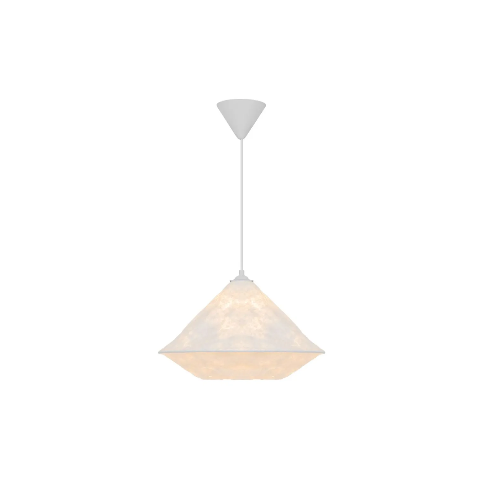 D'Lite Pendellampa Groede Papper Vit | Passande För 1x E27