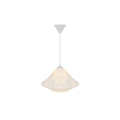 D'Lite Pendellampa Groede Papper Vit | Passande För 1x E27