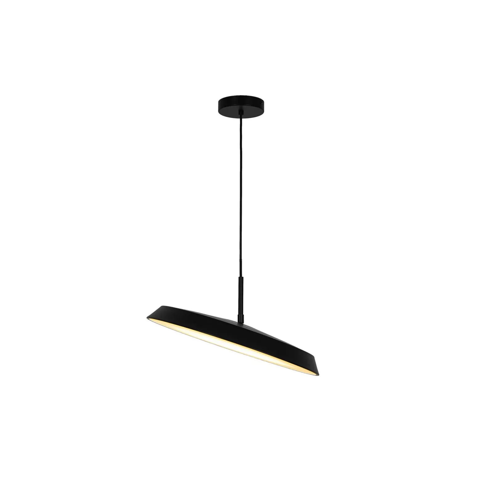 D'Lite Pendellampa Uxem Matt Svart 23W 1800lm - 827 Extra Varm Vit | 3-Stegs Dimbar