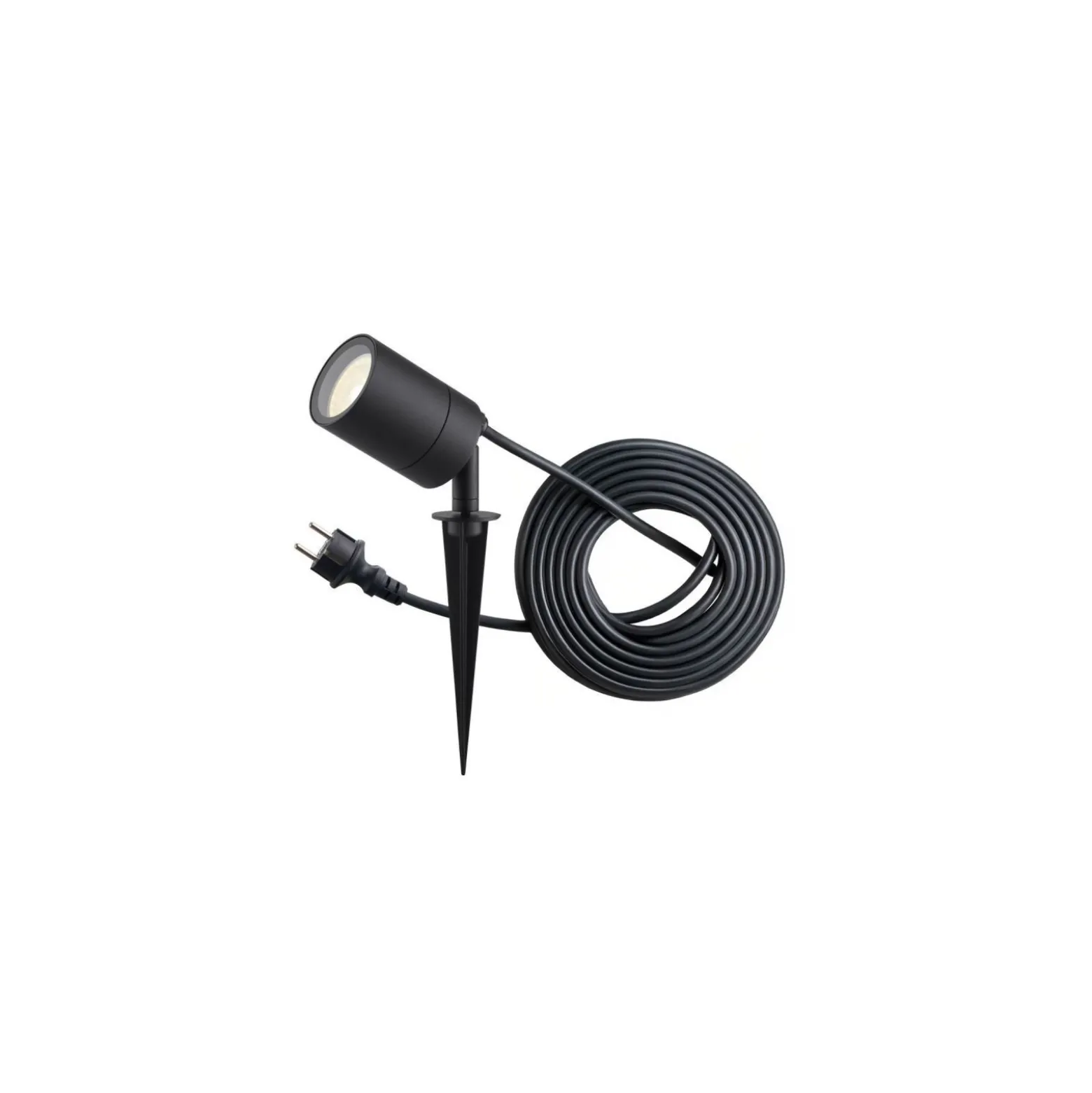 D'Lite Spik Ljus Fuse Strömkabel Svart | IP65 - Passande för 1x GU10 | incl. cable 2 Meter