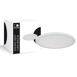 D'Lite Taklampa Luma Vit 22W 2000lm - 827 Extra Varm Vit | IP44 - 42cm