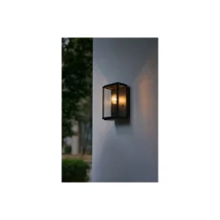 D'Lite Vägglampa Arlo Svart | IP44 - Passande för 1x E27
