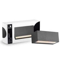 D'Lite Vägglampa Bello Svart Up & Down 12W 850lm - 830 Varm Vit| IP54