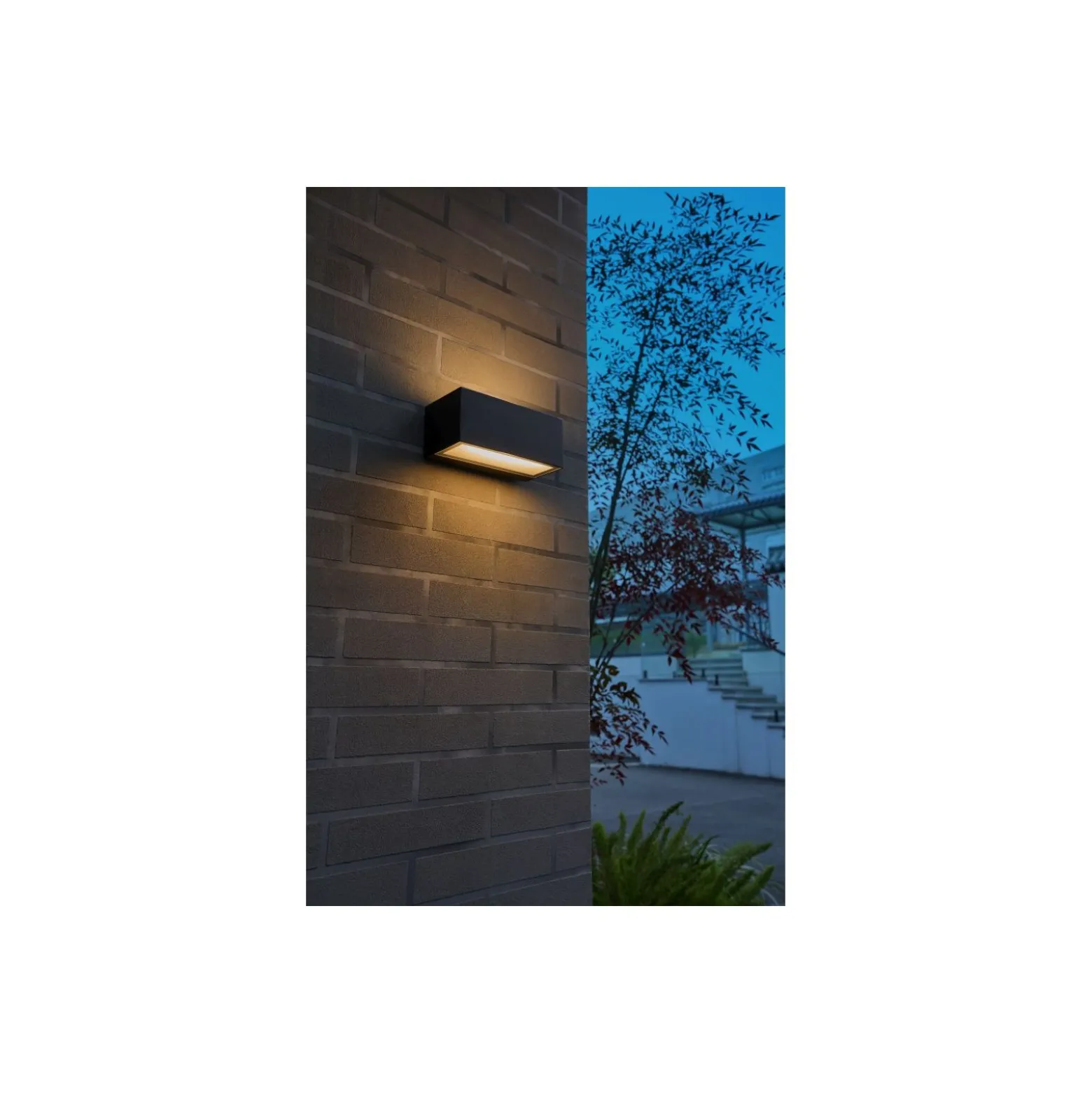 D'Lite Vägglampa Bello Svart Up & Down 12W 850lm - 830 Varm Vit| IP54