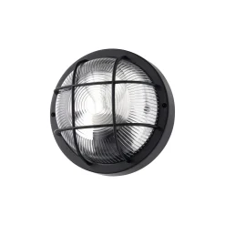 D'Lite Vägglampa Ecco Svart Runda | IP54 - Passande för 1x E27
