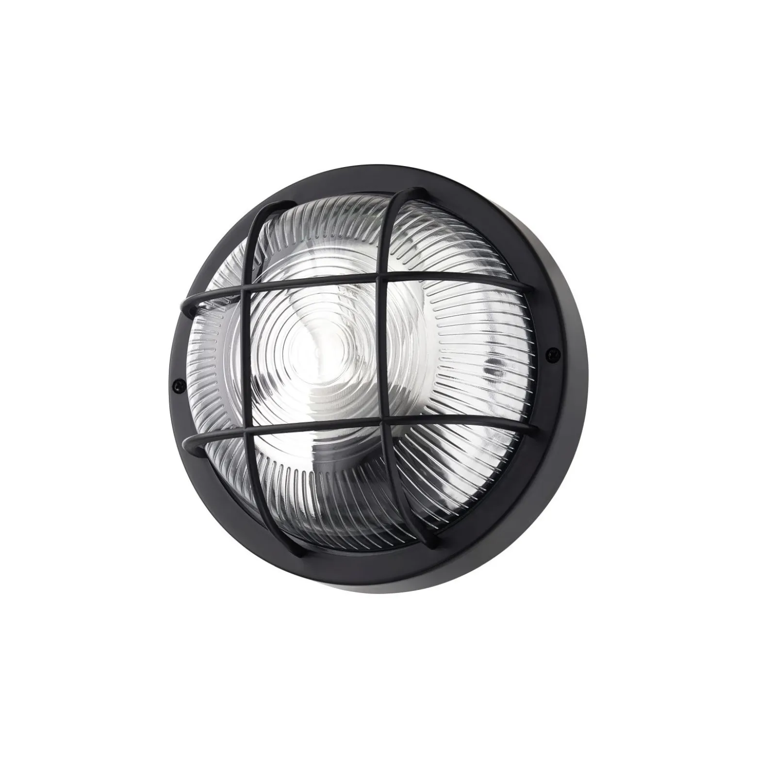 D'Lite Vägglampa Ecco Svart Runda | IP54 - Passande för 1x E27