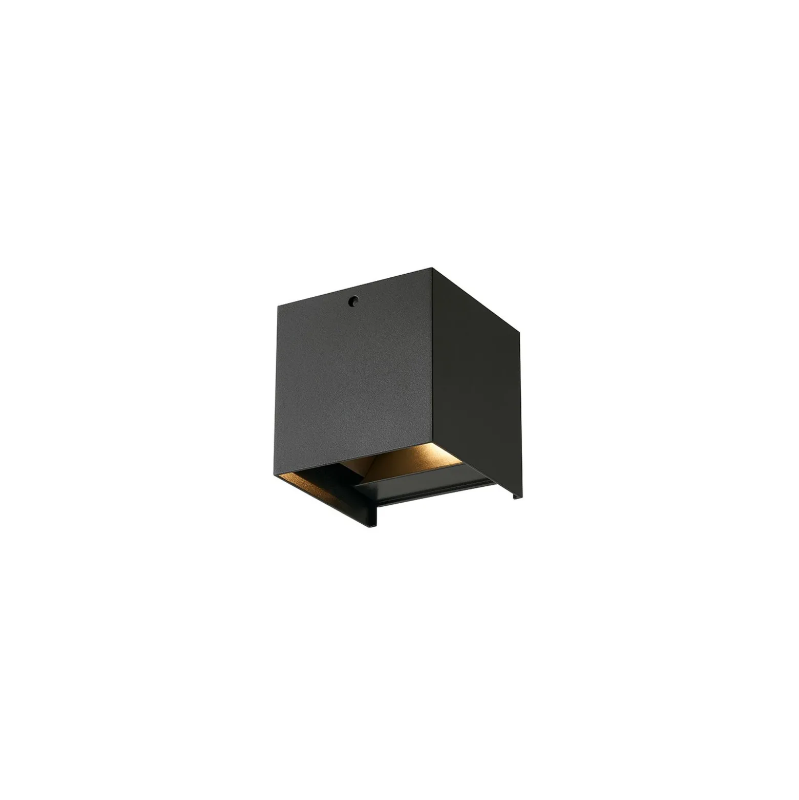 D'Lite Vägglampa Elingen Aluminium Svart Up & Down 4.9W 480lm - 830 Varm Vit | IP65 - Ljussensor