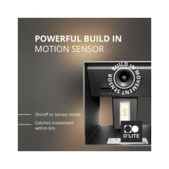 D'Lite Vägglampa Elingen Aluminium Svart Up & Down 2.9W 170lm - 830 Varm Vit | IP65 - Batteridriven - Ljussensor