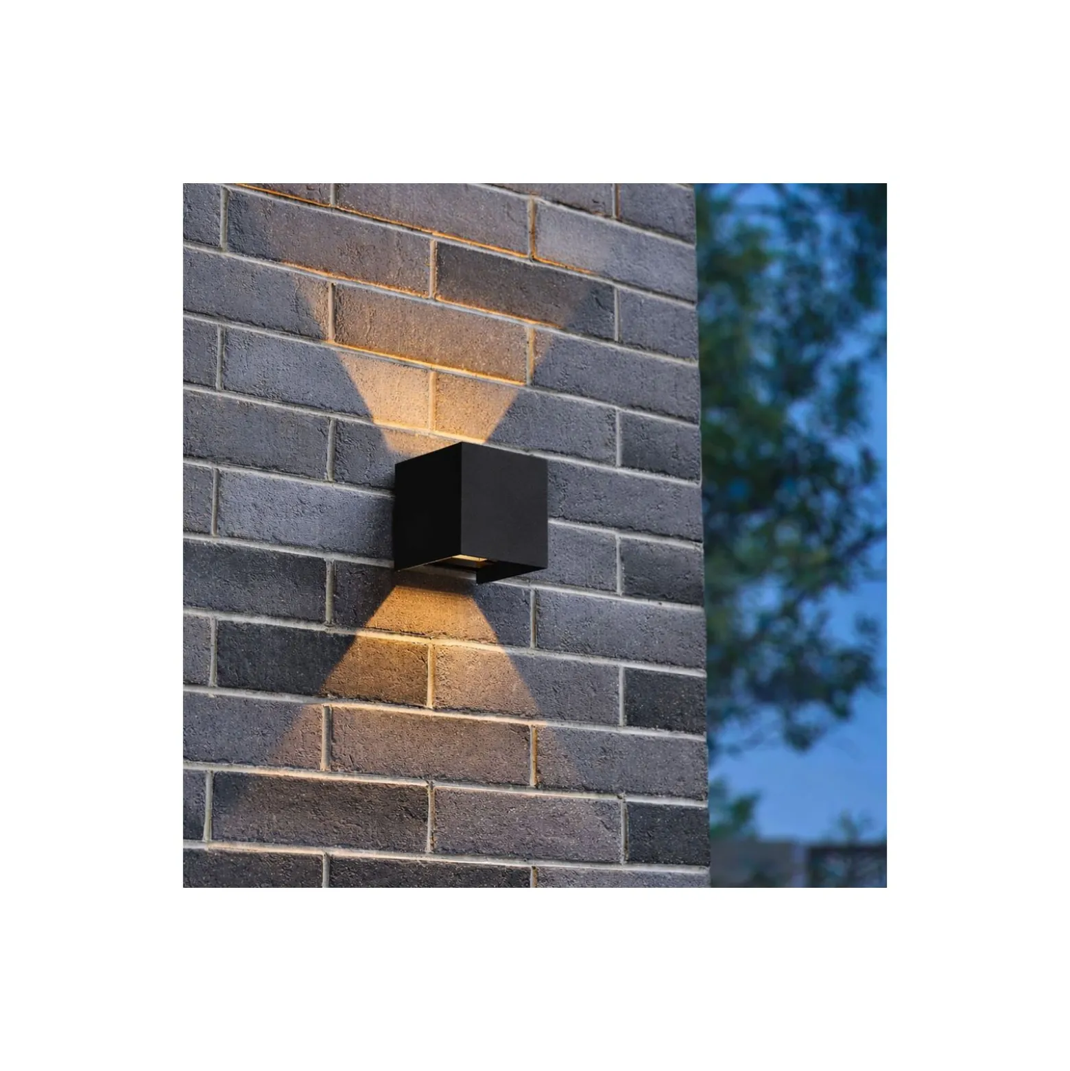 D'Lite Vägglampa Elingen Svart Up & Down 4.9W 480lm - 830 Varm Vit | IP65