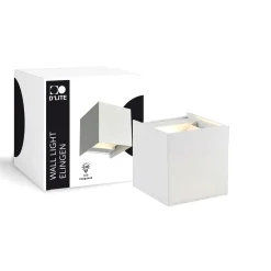 D'Lite Vägglampa Elingen Vit Up & Down 4.9W 480lm - 830 Varm Vit | IP65