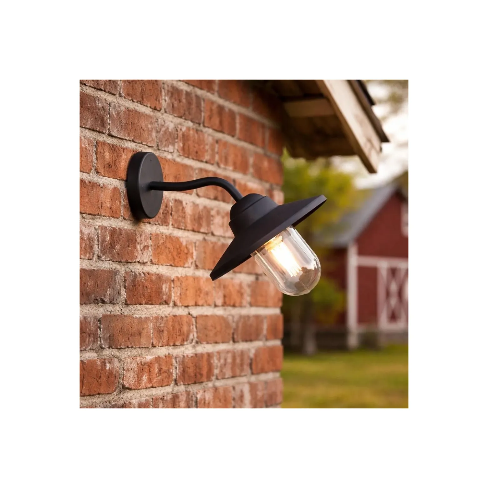 D'Lite Vägglampa Ember Svart | IP54 - Passande för 1x E27