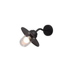 D'Lite Vägglampa Ember Svart | IP54 - Passande för 1x E27