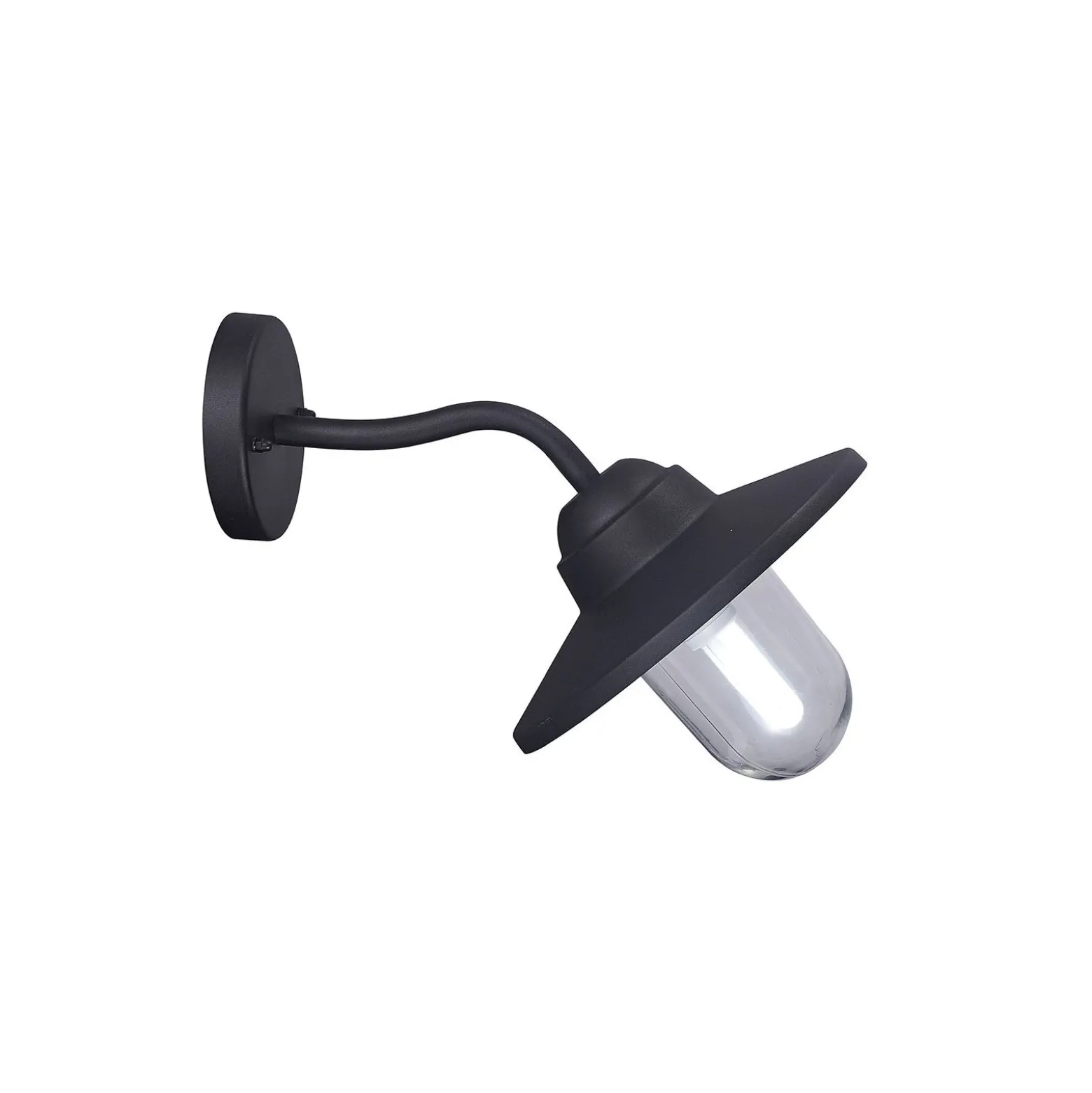 D'Lite Vägglampa Ember Svart | IP54 - Passande för 1x E27
