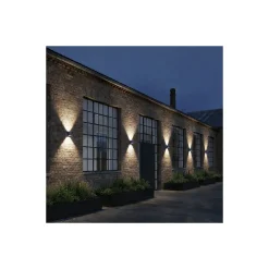 D'Lite Vägglampa Nova Grå Up & Down 4.9W 480lm - 830 Varm Vit | IP54 - Justerbar strålvinkel