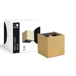 D'Lite Vägglampa Nova Guld Up & Down 4.9W 480lm - 830 Varm Vit | IP54