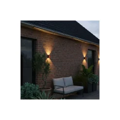D'Lite Vägglampa Nova Rust Up & Down 4.9W 480lm - 830 Varm Vit | IP54 - Justerbar strålvinkel