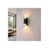 D'Lite Vägglampa Nura Aluminium Svart Up & Down 7W 250lm - 830 Varm Vit | IP44