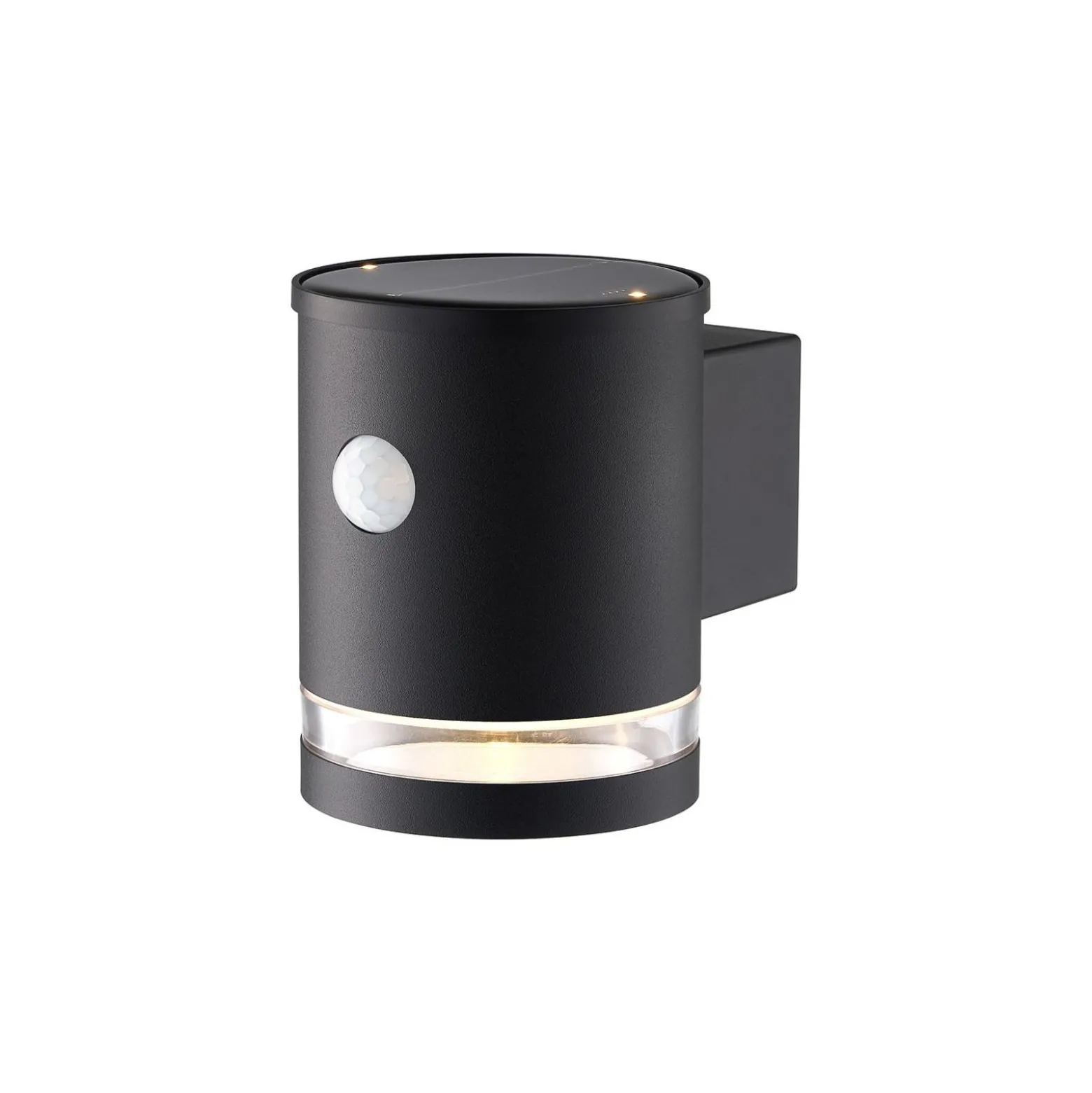 D'Lite Vägglampa Solis Solar Svart Up & Down - 830 Varm Vit | IP54 - Rörelsesensor